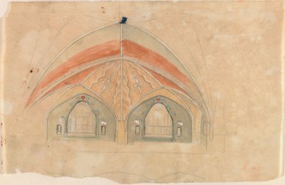 Orb-weaver Spider, Sketch for Tampere Cathedral by Hugo Simberg