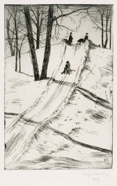 Sledge Slide by Hugo Simberg