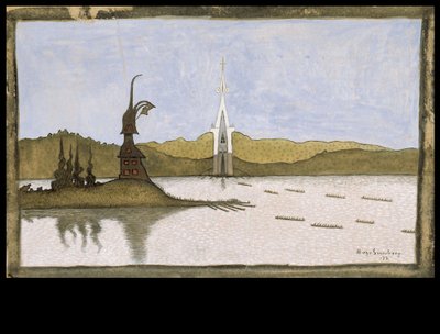 The Two Churches by Hugo Simberg