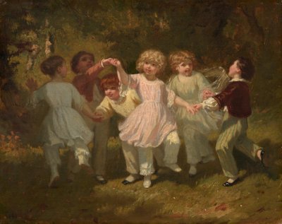 Children Playing in a Park, c.1860 by Hugues Merle
