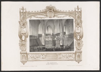 Procession with a Printing Press, 1836 by Huib van Hove Bz