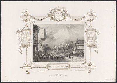 Procession with a Printing Press, 1836 by Huib van Hove Bz