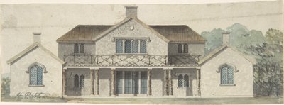 Design for a Cottage Ornée in the Tudoresque Style by Humphry Repton