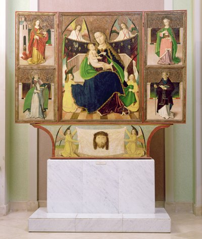 Altarpiece of the Virgin Mary from Liptoszentandras c.1480 by Hungarian School