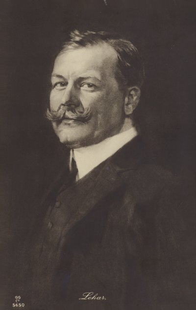 Portrait of Franz Lehar by Hungarian School