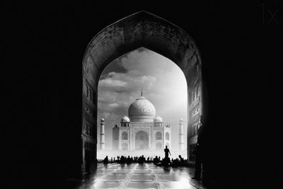 Majestic Taj Mahal Gateway by Hussain Buhligaha