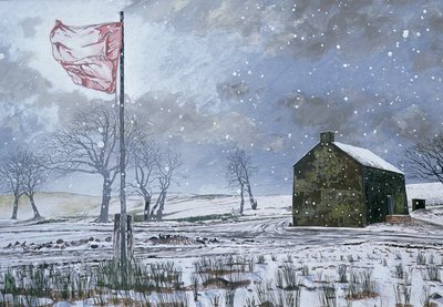 Drovers Arms and the Red Flag, near Garth, 1992 by Huw S. Parsons