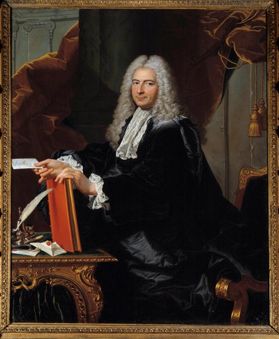 Portrait of Philibert Orry (1689-1747) Financial Controller by Hyacinthe (studio of) Rigaud