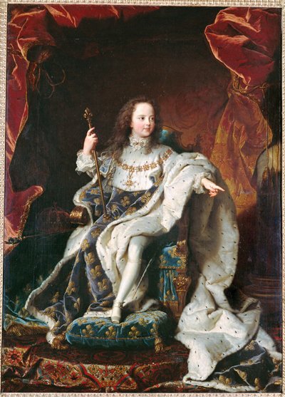 Louis XV as a Child by Hyacinthe Francois Rigaud