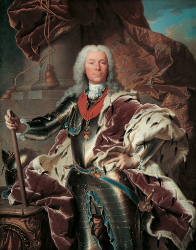Portrait of Prince Joseph Wenzel I von Liechtenstein (1696–1772) by Hyacinthe Rigaud