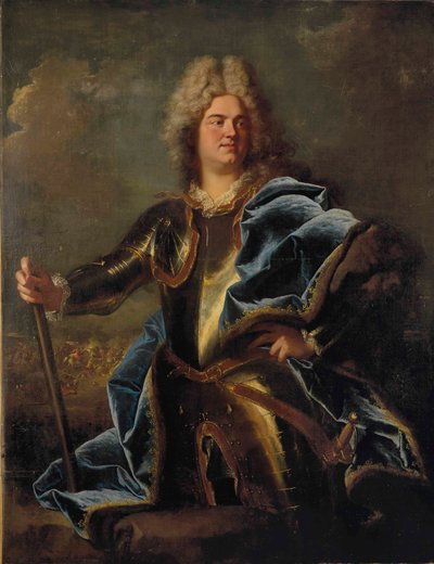 Portrait of a Man, Traditionally Identified as Claude Louis Hector, Duc de Villars by Hyacinthe Rigaud
