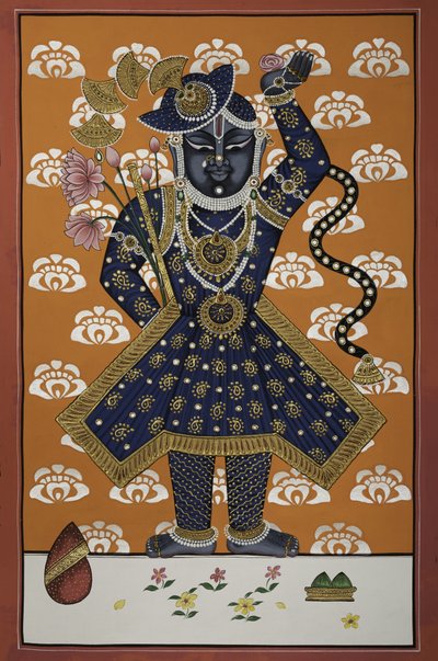 Divine Blue Krishna Child by IMAGINEERS STUDIO
