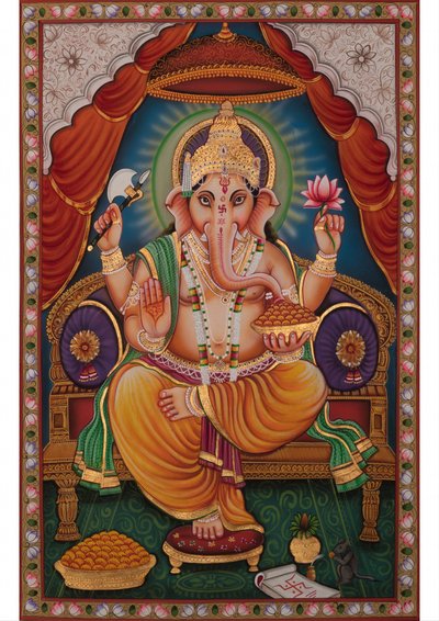 Lord Ganesha Enthroned by IMAGINEERS STUDIO