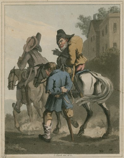 Illustration from Hudibras by Samuel Butler by I Clark