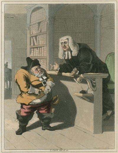 Illustration from Hudibras by Samuel Butler by I Clark