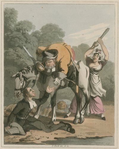 Illustration from Hudibras by Samuel Butler by I Clark