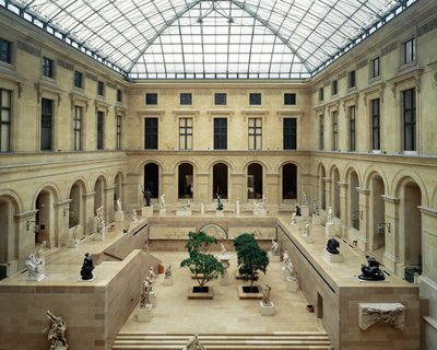 The Puget Courtyard in the Louvre Museum by Ieoh Ming Pei