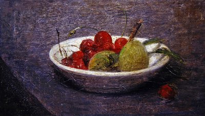 Cherries and Almonds by Ignace Henri Jean Fantin Latour