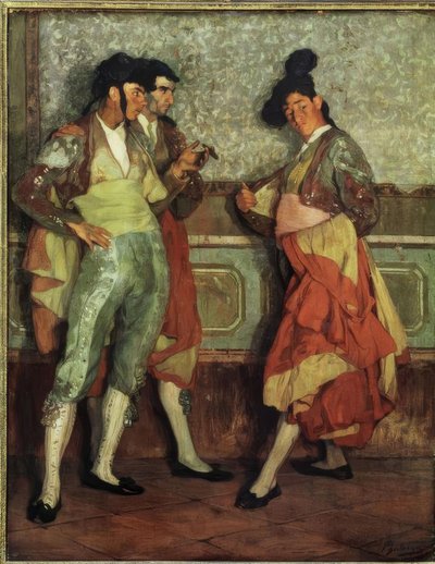 Young Village Bullfighters by Ignacio Zuloaga y Zabaleta