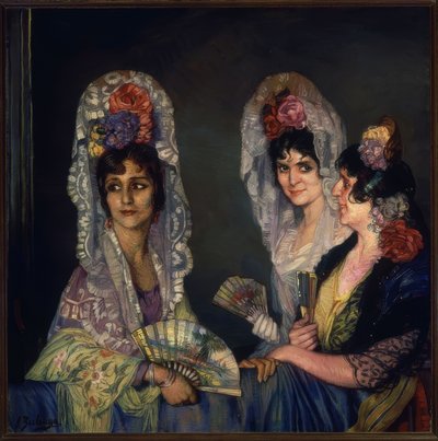 The Three Manolas – 20th Century by Ignacio Zuloaga y Zabaleta