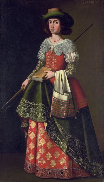 Saint Margaret of Antioch as a Shepherdess by Ignacio de Ries