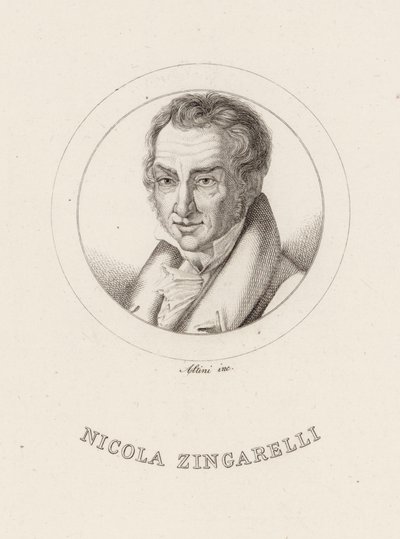 Portrait of the Composer Nicola Antonio Zingarelli by Ignazio Altini