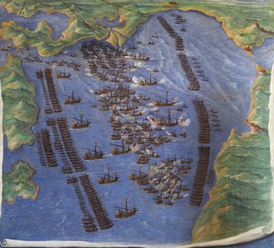 Battle of Lepanto, 1571 by Ignazio Danti