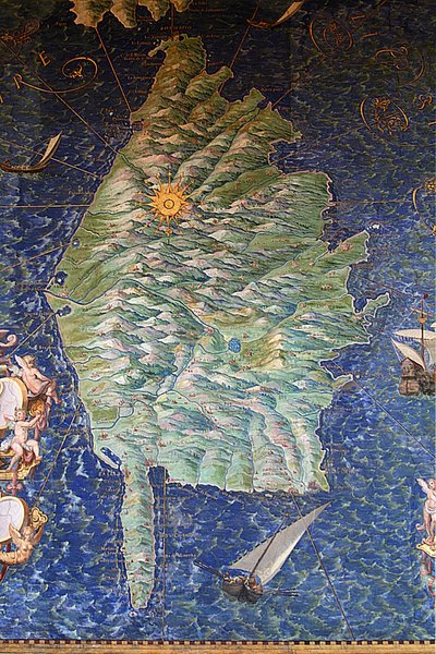 Map of Corsica by Ignazio Danti