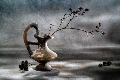 Rustic Vase Still Life by Igor Kopcev