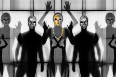 Surreal Masked Figures by Igor Shrayer