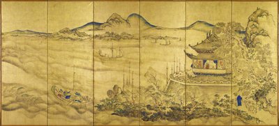 Landscape with Tower by Ike no Taiga