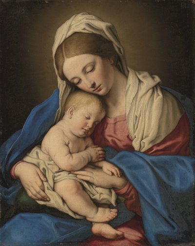Madonna and Child by Il (1609-85) Sassoferrato