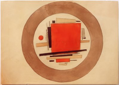 Project of a Suprematist Painting for Porcelain by Ilja Grigorewitsch Tschaschnik