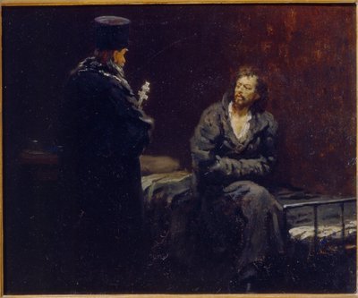 Before the Confession by Ilya Efimovich Repin