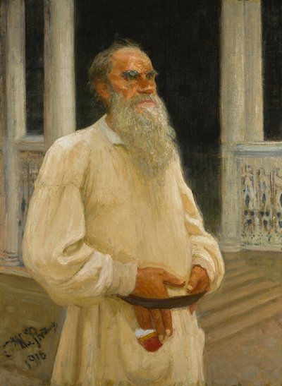 Portrait of Count Lev Nikolayevich Tolstoy, 1916 by Ilya Efimovich Repin
