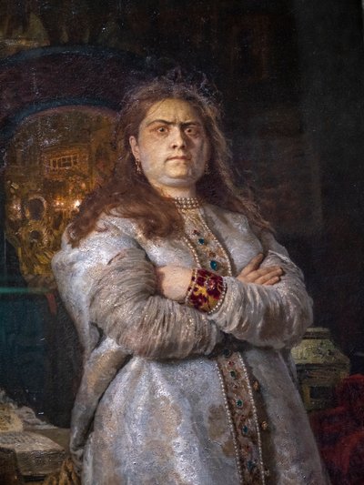 Tsarevna Sofia Alexeievna at the Novodevichy Convent by Ilya Efimovich Repin