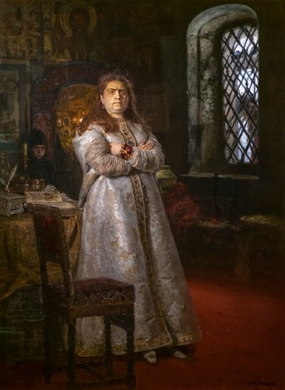Tsarevna Sofia Alexeievna at the Novodevichy Convent by Ilya Efimovich Repin