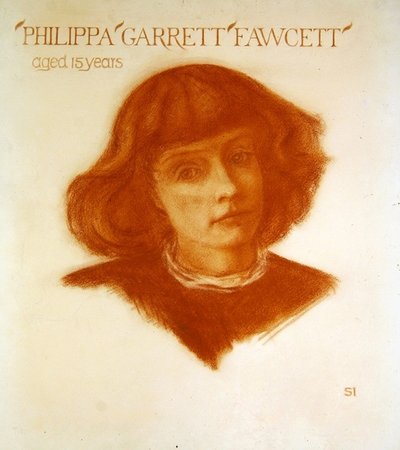 Portrait of Philippa Garrett Fawcett aged 15 years by Image Selwyn