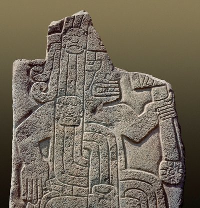 Inca Civilization: Relief Representing a Warrior by Incan