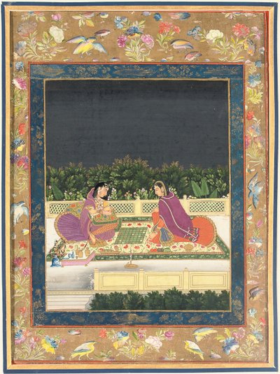 A Chess Game, Mughal India, Second Half of the 18th Century by Indian School