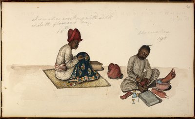 Shoemaker and Embroiderer by Indian School