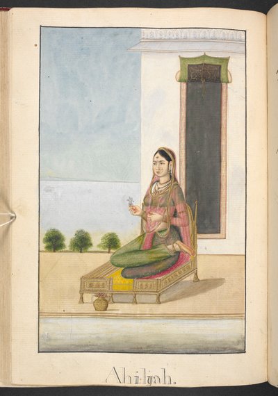 Ahalya, Wife of the Sage Gautama, Who Was Turned to a Stone by Indian School