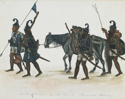 Akali Sikhs on the March, c.1850 by Indian School
