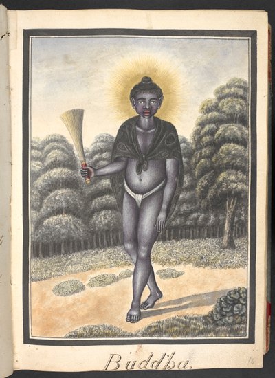 Buddha, ninth incarnation of Vishnu by Indian School