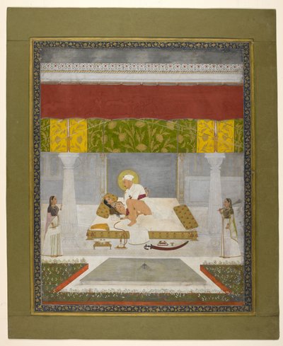 Chitarman II (Kalyan Das), Muhammad Shah Making Love, c.1735 by Indian School