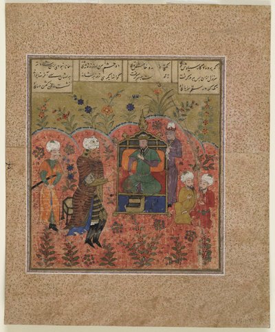 Rustam before Kay Kaus by Indian School