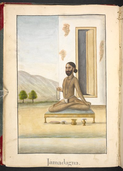 Jamadagni, father of Parasurama by Indian School