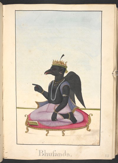 Kakabhusanda, a Crow Devotee of Rama by Indian School