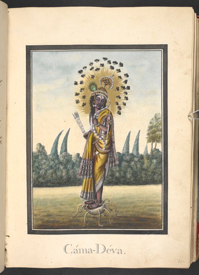 Kamadeva, the God of Love by Indian School