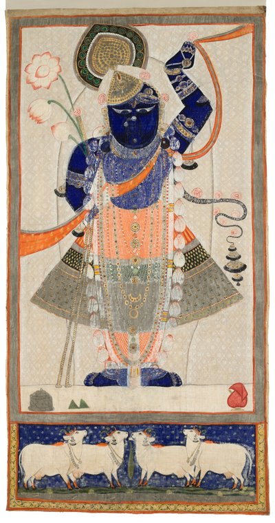 Krishna as Shri Nathji by Indian School